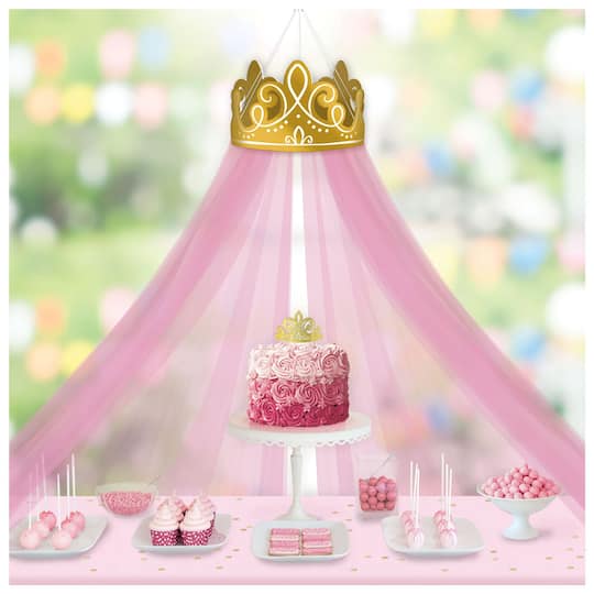 Disney&#xAE; Princess Crown Decoration with Tulle Canopy